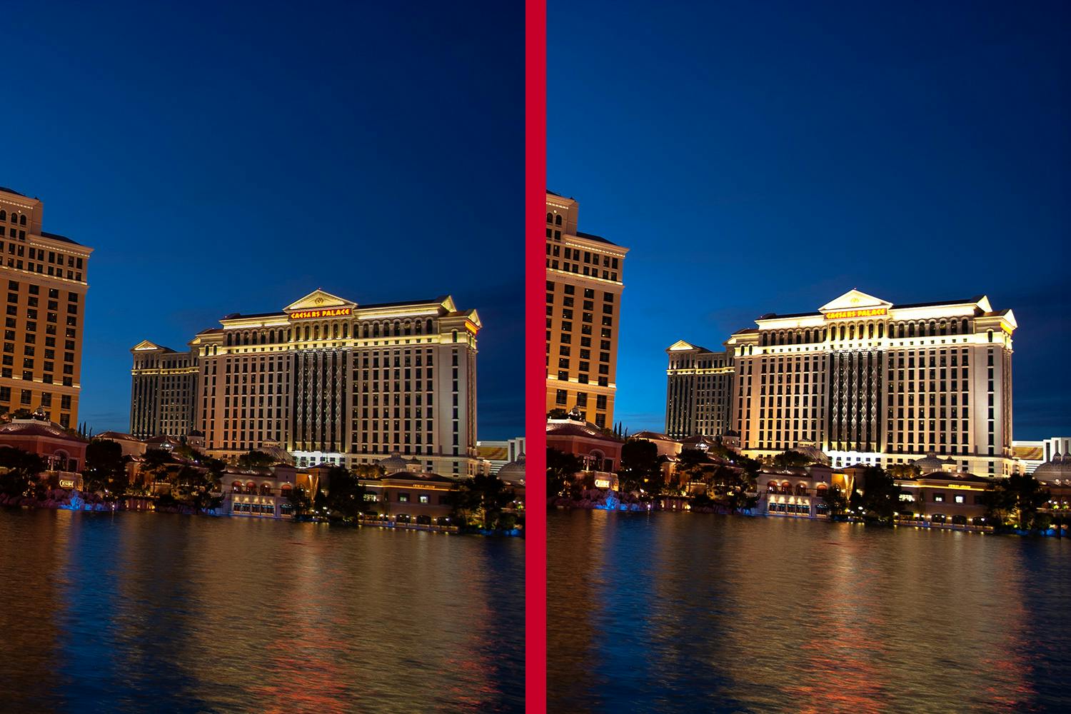 hdr aftenfoto Kveldsbilde med simulert HDR-effekt